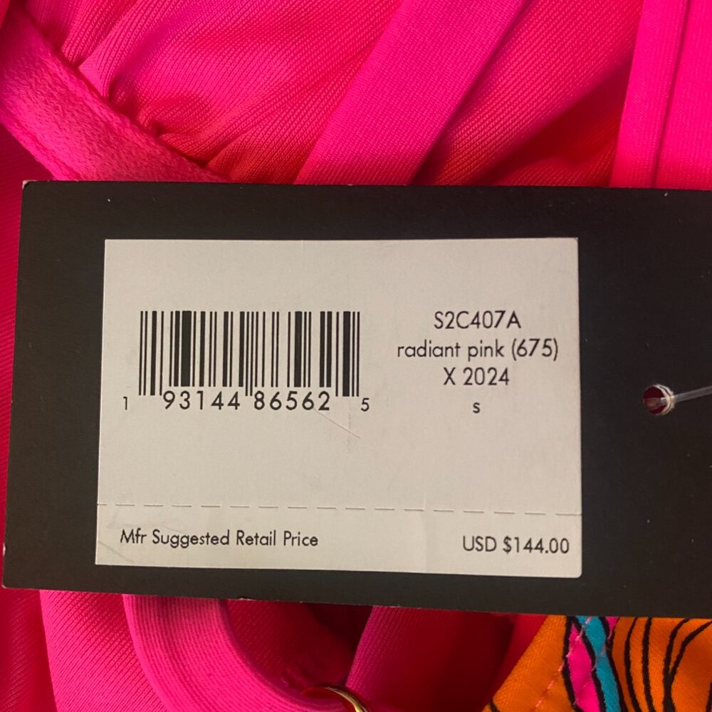SOLD Kate Spade Swim Suit Beautiful Tropical Floral Radiant Pink Womens S - Picture 9 of 9